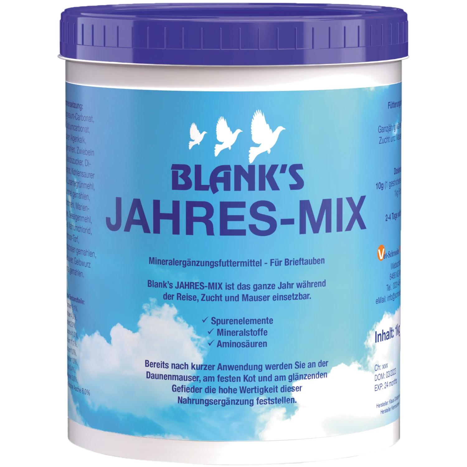 VET Schroeder + Tollisan Blank's Jahres- Mix 1000g 3 VET Schroeder + Tollisan Blank's Jahres- Mix 1000g