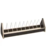Futterrinne Beschichtet Mit Kippgitter 100cm -Heimtierbedarf futterrinne polmark2