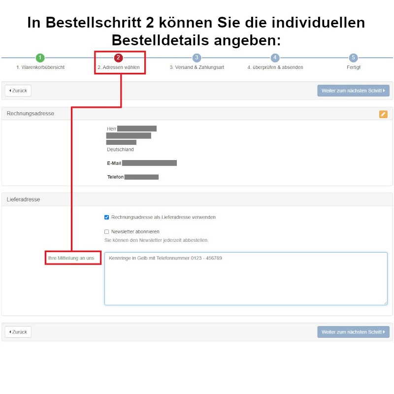 Kennringe Mit Telefonnummer Ø 8mm 100 Stück 4 Kennringe Mit Telefonnummer Ø 8mm 100 Stück – Bild 2